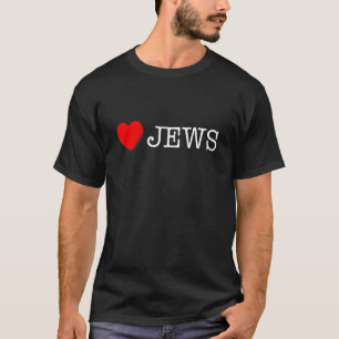 T-shirt Aimer Juifs J'Coeur Juifs gens Paix Shalom Israe