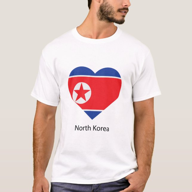 T-shirt Aimer la Corée du Nord (Devant)