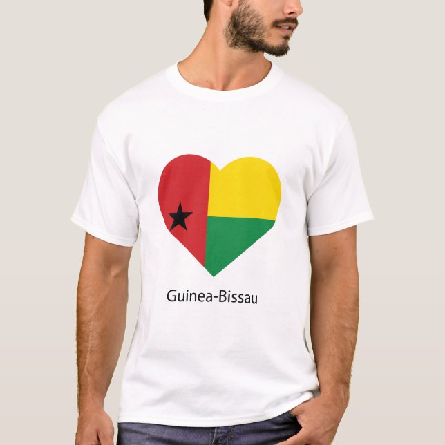 T-shirt Aimer la Guinée-Bissau (Devant)