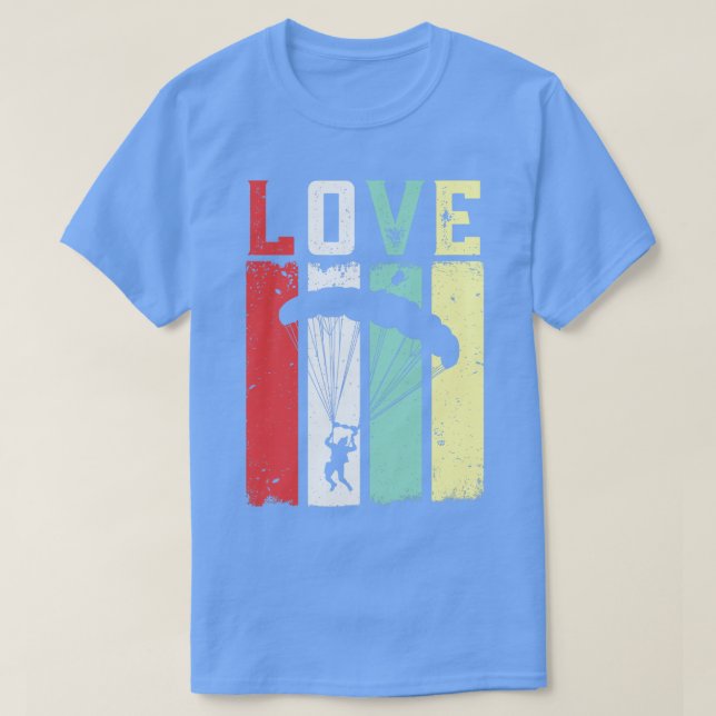 T-shirt Aimer la parachute (Design devant)