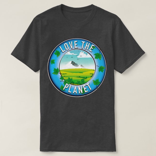 T-shirt Aimer la planète (Design devant)