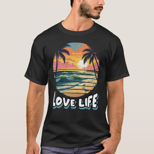 T-SHIRT AIMER LA VIE (Devant)