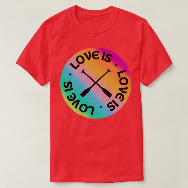 T-shirt Aimer l'aviron est (Design devant)