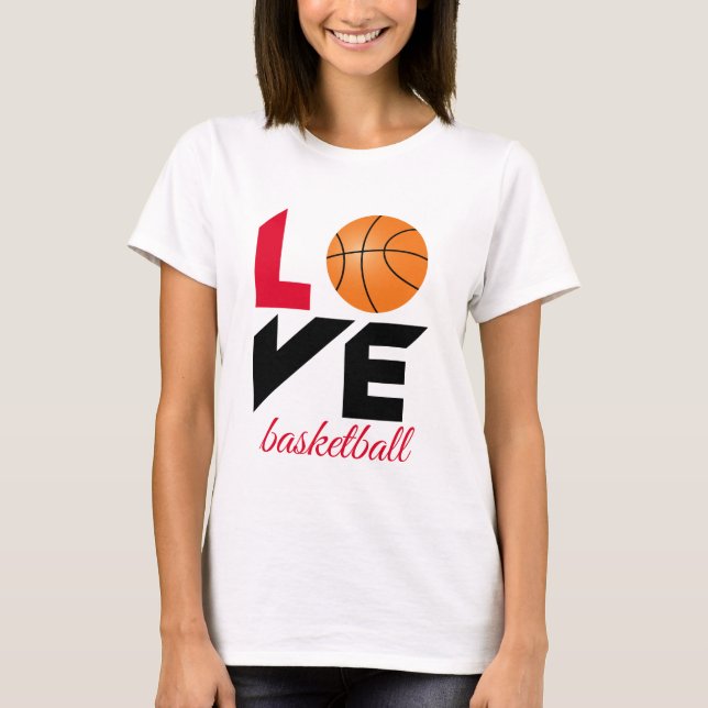 T-shirt Aimer le basket-ball (Devant)