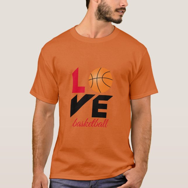 T-shirt Aimer le basket-ball (Devant)