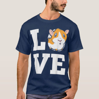 T-shirt Aimer le cochon de Guinée pour les propriétaires d
