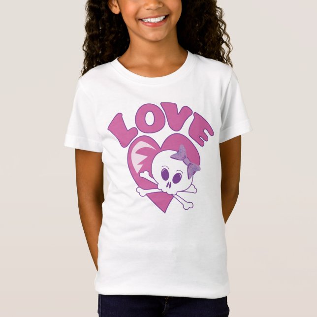 T-Shirt Aimer le crâne (Devant)