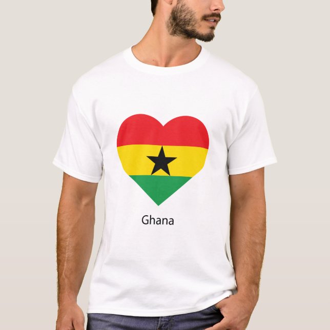 T-shirt Aimer le Ghana (Devant)