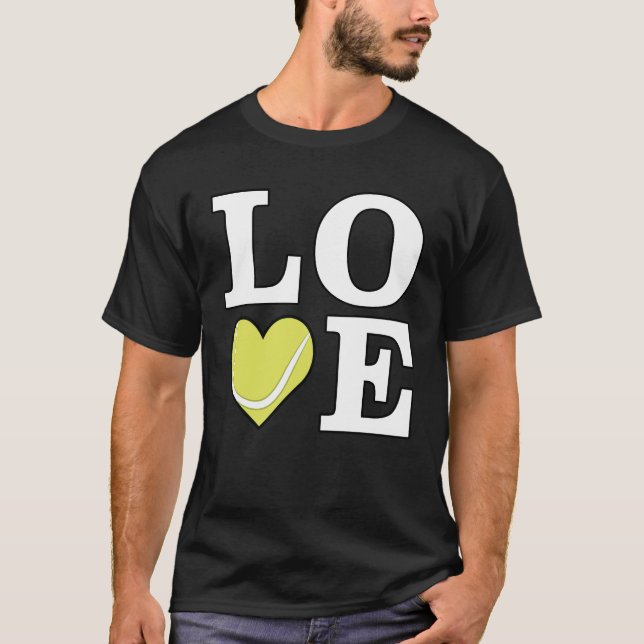 T-shirt Aimer le tennis (Devant)