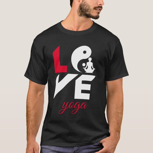 T-shirt Aimer le yoga (Devant)