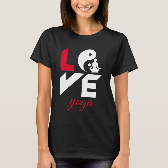 T-shirt Aimer le yoga (Devant)