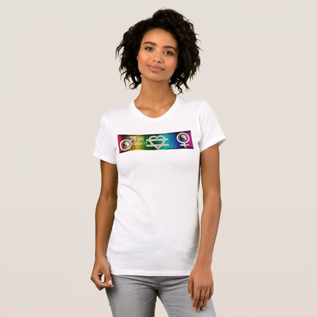 T-shirt Aimer l'égalité (Devant entier)
