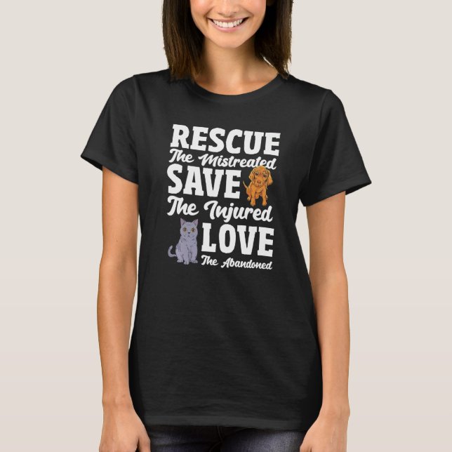 T-shirt Aimer Les Abandonnés À L'Exception Des Blessés Sec (Devant)