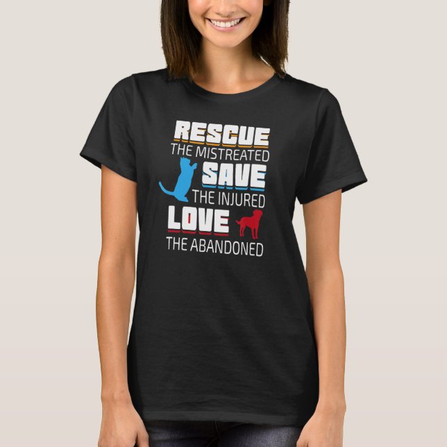 T-shirt Aimer Les Abandonnés À L'Exception Des Blessés Sec (Devant)