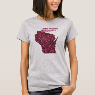 T-shirt Aimer les canneberges du Wisconsin