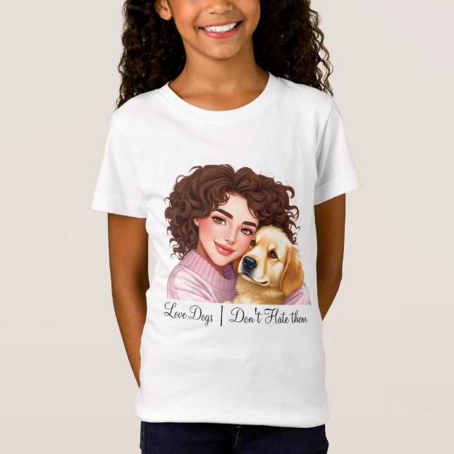 T-Shirt Aimer les chiens Ne les détestez pas les modèles d (Devant)