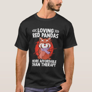 T-shirt Aimer les pandas roux plus abordable que la thérap