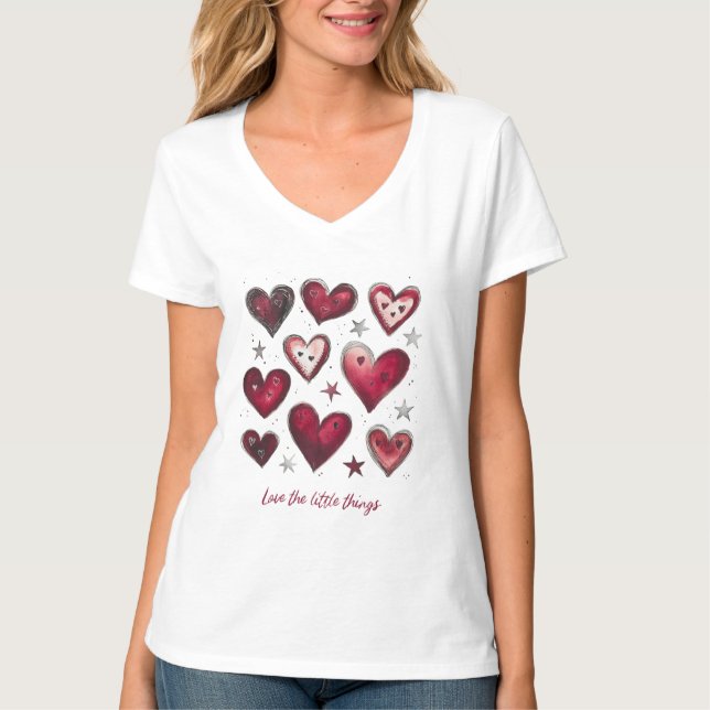 T-shirt Aimer les petites choses (Devant)
