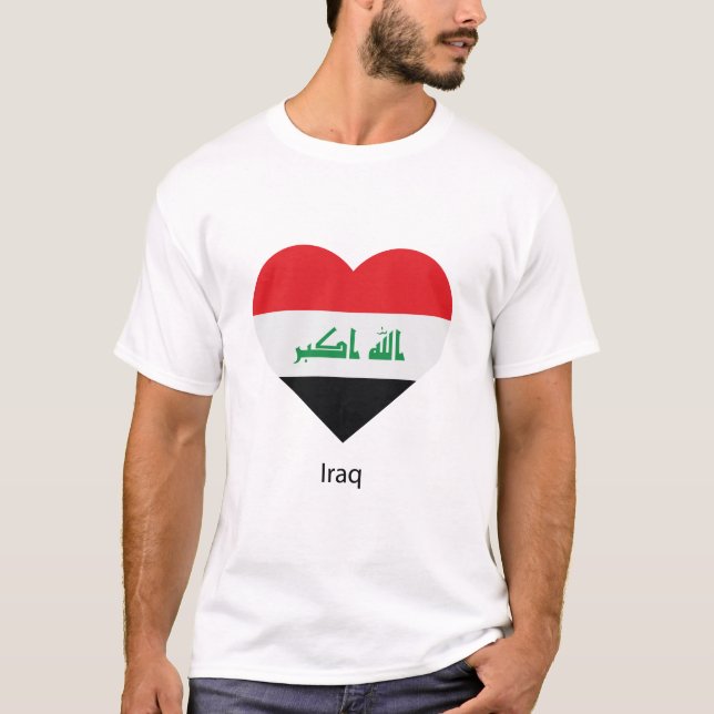 T-shirt Aimer l'Irak (Devant)