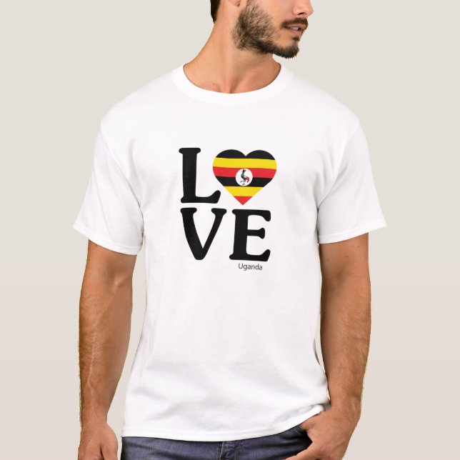 T-shirt Aimer l'Ouganda (Devant)