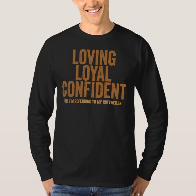 T-shirt Aimer Loyal Confiant Oh Je Me Réfère À Ma Tête (Devant)