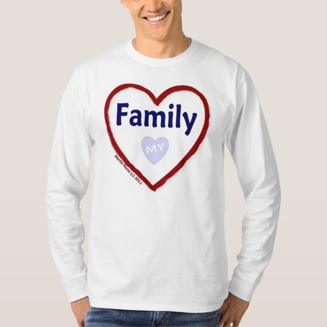 T-shirt Aimer ma famille (Devant)