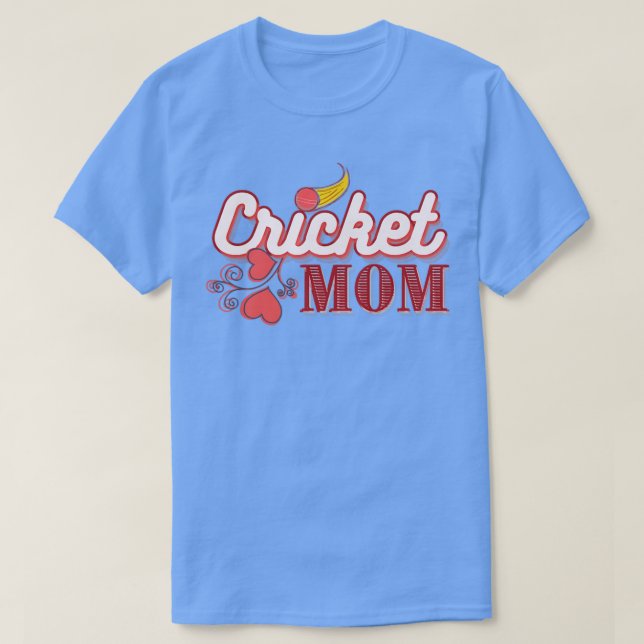 T-shirt Aimer maman du cricket  (Design devant)