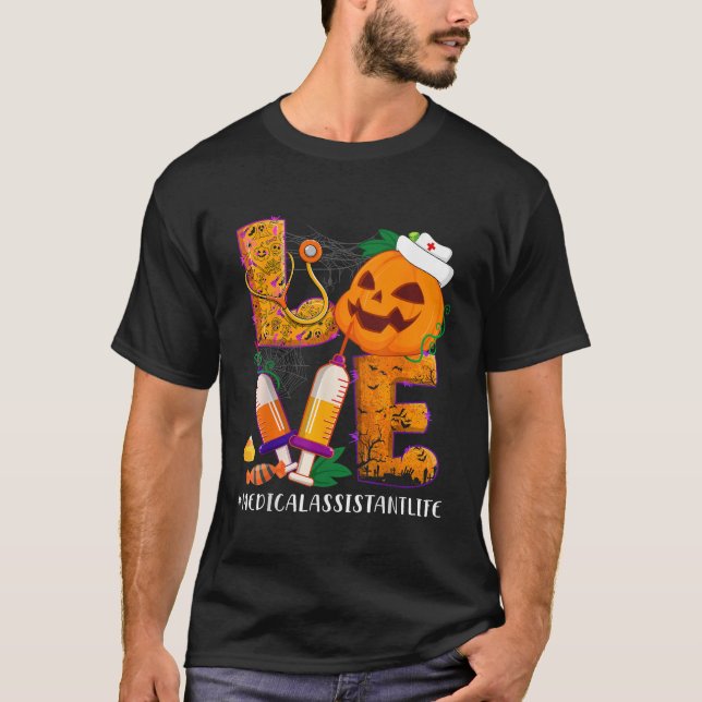 T-shirt Aimer Médicale Infirmière Vie Halloween Costum (Devant)