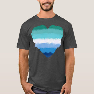 T-shirt Aimer mignon La Gay Men Pride Drapeau Pride coeur