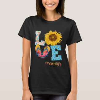 T-shirt AIMER Mimi Vie Flip Flops Hippie Tournesol été