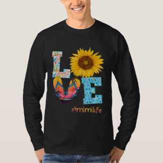 T-shirt AIMER Mimi Vie Flip Flops Hippie Tournesol été