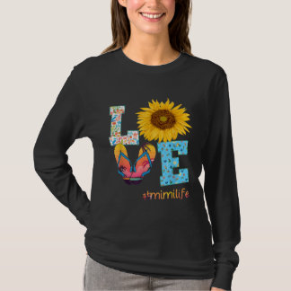 T-shirt AIMER Mimi Vie Flip Flops Hippie Tournesol été