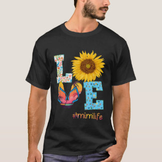 T-shirt AIMER Mimi Vie Flip Flops Hippie Tournesol été