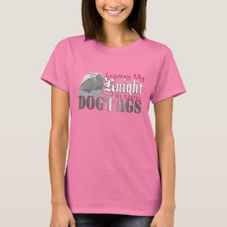 T-shirt Aimer Mon Chevalier En Chiens Chatoyants