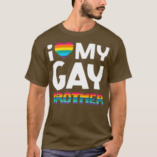 T-shirt Aimer Mon Frère Gay LGB Pride Cadeau Gay Lesbian M