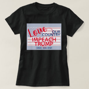 T-shirt Aimer notre pays Entraver le Congrès Trump