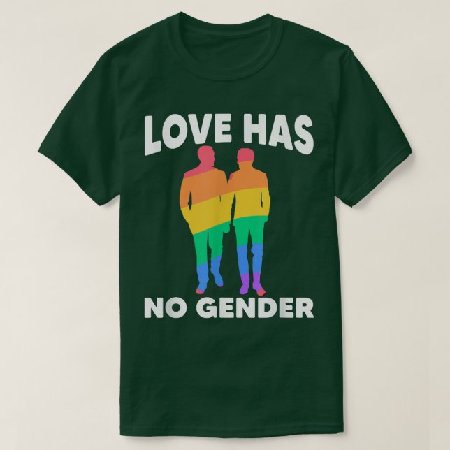 T-shirt Aimer Pas De Genre Rainbow Lesbian Pride Mois Tran (Design devant)