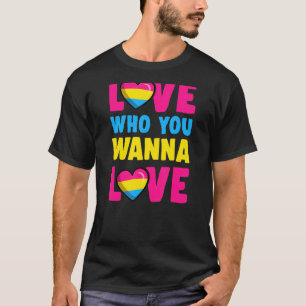 T-shirt Aimer Qui Vous Voulez Aimer Mignonne Trendy Pansex