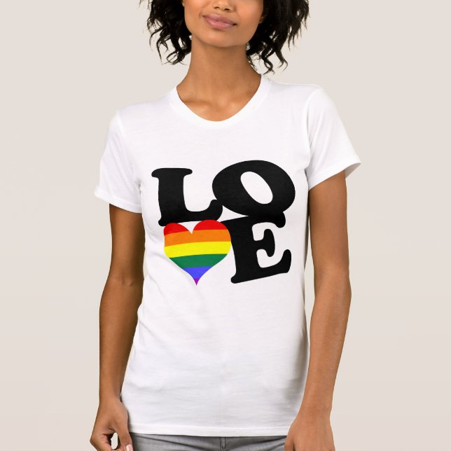 T-shirt Aimer Rainbow Pride (Devant)