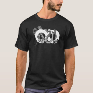 T-shirt Aimer Serpents Infinité Symbole Reptile Animaux Na