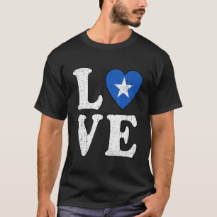 T-shirt Aimer Soutien Somalie Je me tiens avec Somalie Som
