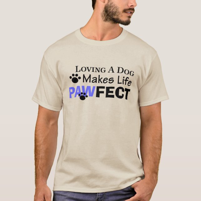 T-shirt Aimer un chien fait la vie de l'adolescent masculi (Devant)