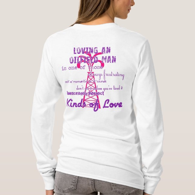 T-shirt Aimer un homme de gisement de pétrole (Dos)