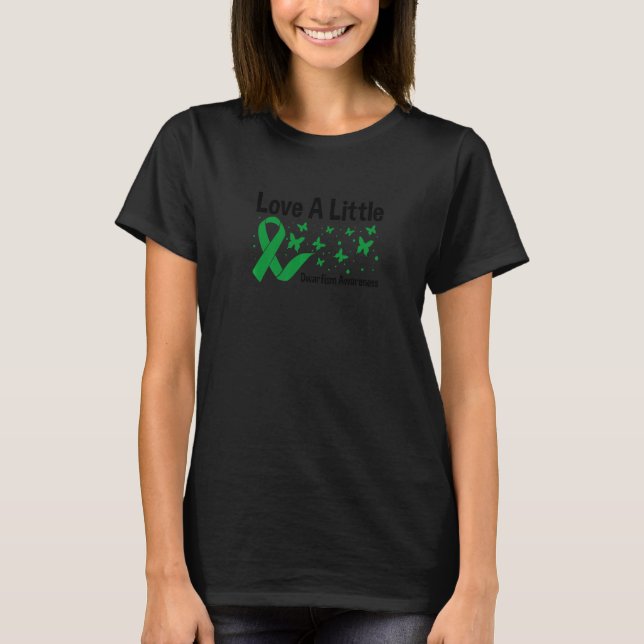 T-shirt Aimer Un Petit Bouton Vert Beurre Nain De Papillon (Devant)
