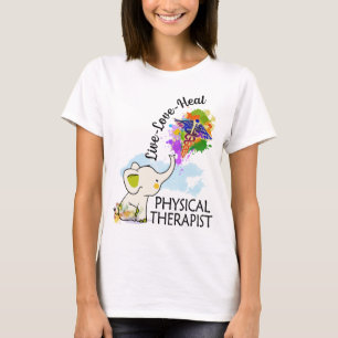 T-shirt aimer vive guérisseur physique thérapeute couleu