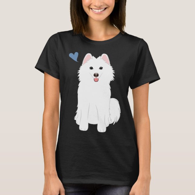 T-shirt Aimer White Pomsky Pomeranian Husky (Devant)