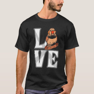 T-shirt Aimer Zebra Finch Oiseau Finch Oiseaux Oiseau Anim