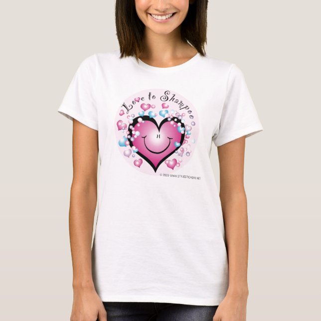 T-shirt Aimez aux ©StyleStickers de shampooing le bébé - (Devant)