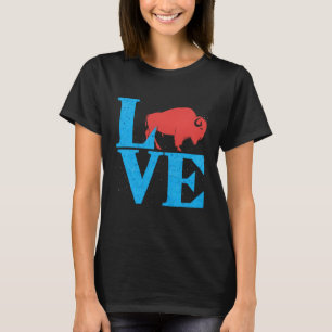 T-shirt Aimez Buffalo Wild Américain Cadeaux d'amant de bi