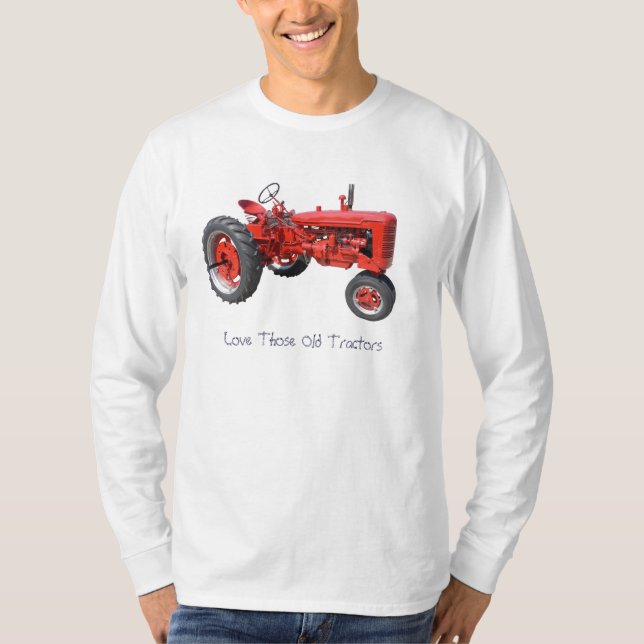T-shirt Aimez ces vieux tracteurs (Devant)